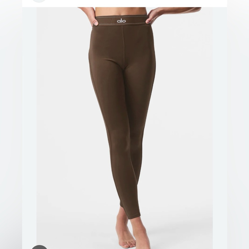 Alo High-Waist Brown Leggings